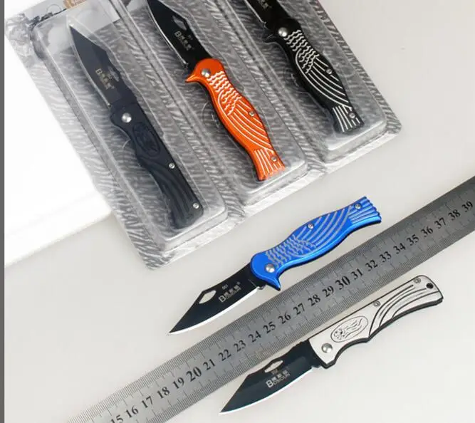 

free shipping Fruit Knife Folding Blade Pocket Knife Outdoor Camping Hiking Survival Tools ABS Bamboo Handle Gift KnivesN32