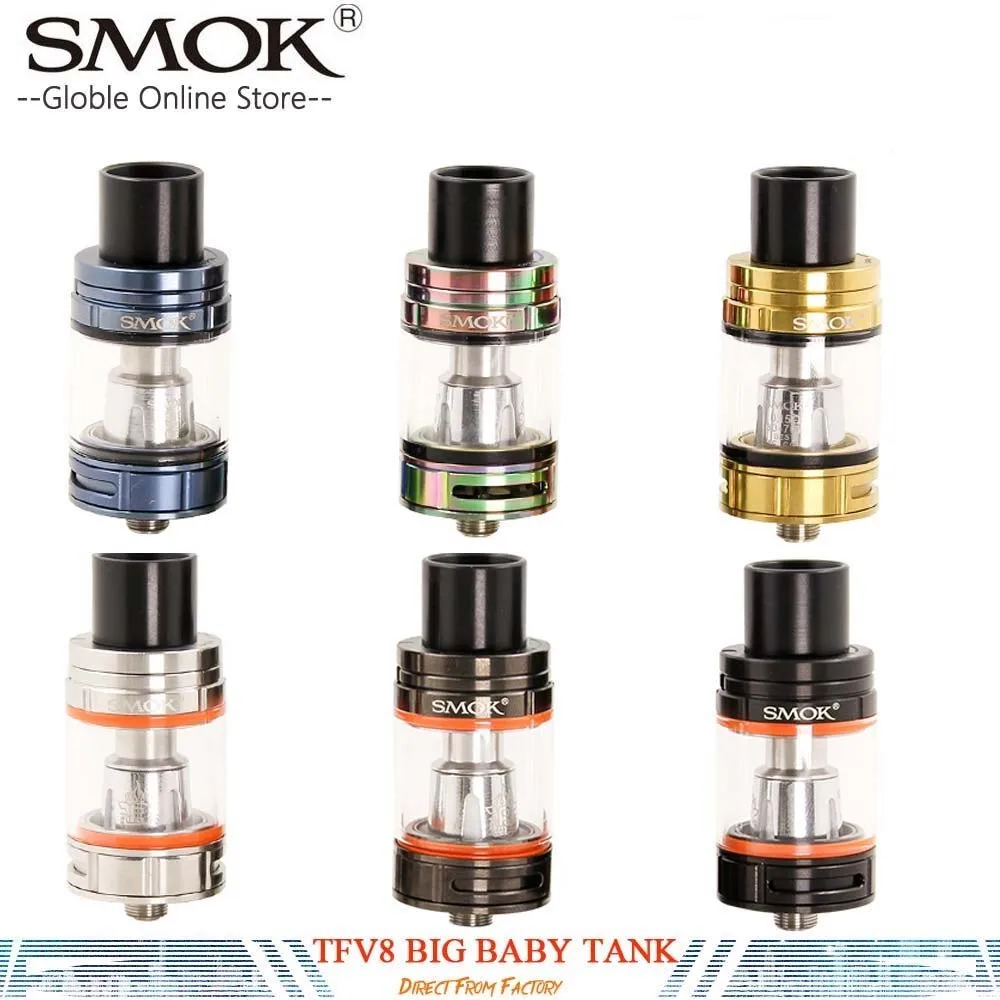 

SMOK TFV8 Big Baby Tank 5ml Top Filling TFV8 Big Baby Beast Atomizer Fit SMOK G-Priv 200W Alien Box Mod Stick V8