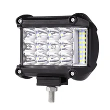 Buy 4 inch 57W Side Luminous Led Work Light Car Driving Lamp Offroad Light Bar Combo Beam For 4x4 Trucks Off-road Vehicles Free Shipping