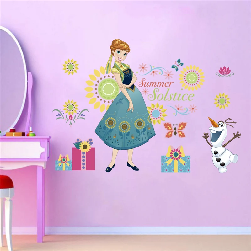 Cartoon Kids DIY Sticker Frozen Princess Aisha Scroll Puzzle Children's Room Decoration Stickers Pegatinas Autocollant Enfant Cartoon Kids DIY Sticker Frozen Princess Aisha Scroll Puzzle Children's Room Decoration Stickers Pegatinas Autocollant Enfant
