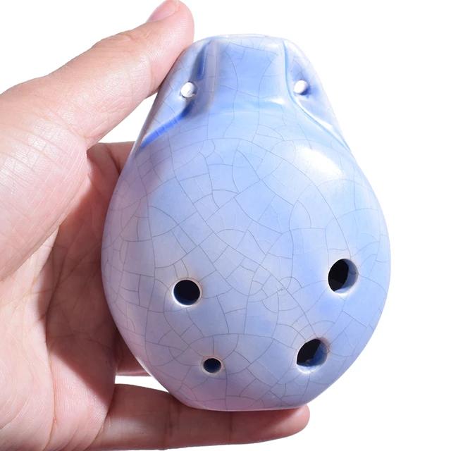 Chinese Ceramic Ocarina Flute 6 hole AC Mini Glazed Mini Okarina Alto C