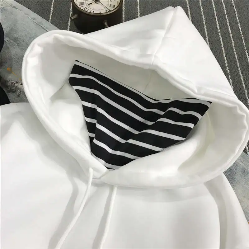Neploe Harajuku Hooded Sweatshirts Long Sleeve Stripe Patch Hoodies 2019 Winter Fleece Causal Pullover Female Tops 36224 HTB1W7hXl7omBKNjSZFqq6xtqVXay - Neploe Harajuku Hooded Sweatshirts Long Sleeve Stripe Patch Hoodies 2019 Winter Fleece Causal Pullover Female Tops 36224