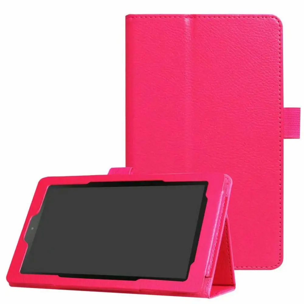 Для Amazon Kindle Fire HD 7 Кожа Folio Stand чехол Fire7 7 дюймов чехол для планшета защитный корпус/кожа противоударный - Цвет: Rose