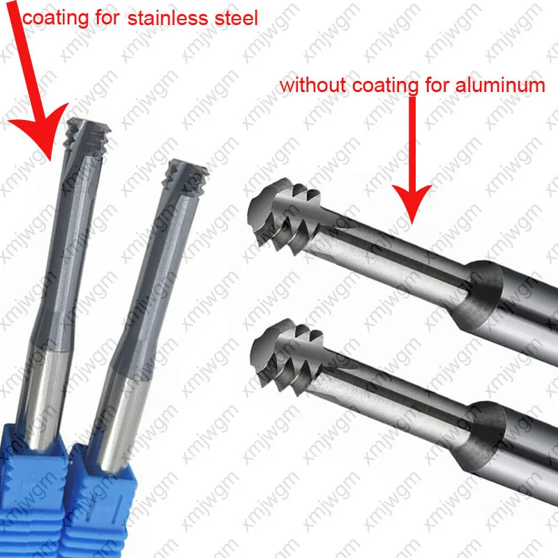 

micro Carbide thread end mill M1 M1.2 M1.4 M1.6 M2 M2.5 M3 M4 M5 M6 M8 M10 Thread mills ,thread milling cutter short flutes