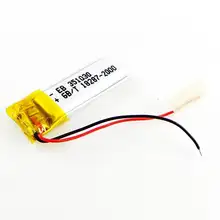 3,7 V 351030301030 60 мА/ч, MP4 MP5 коричневый динамик Bluetooth аккумулятор рекордер Перезаряжаемые литий-ионный аккумулятор