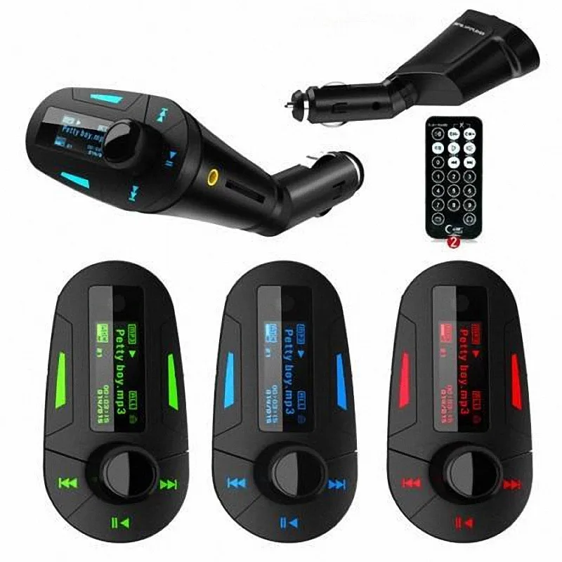 

Car MP3 Player Wireless FM Transmitter Modulator with USB SD MMC LCD With Remote Car MP3 Player Wireless FM Modulato