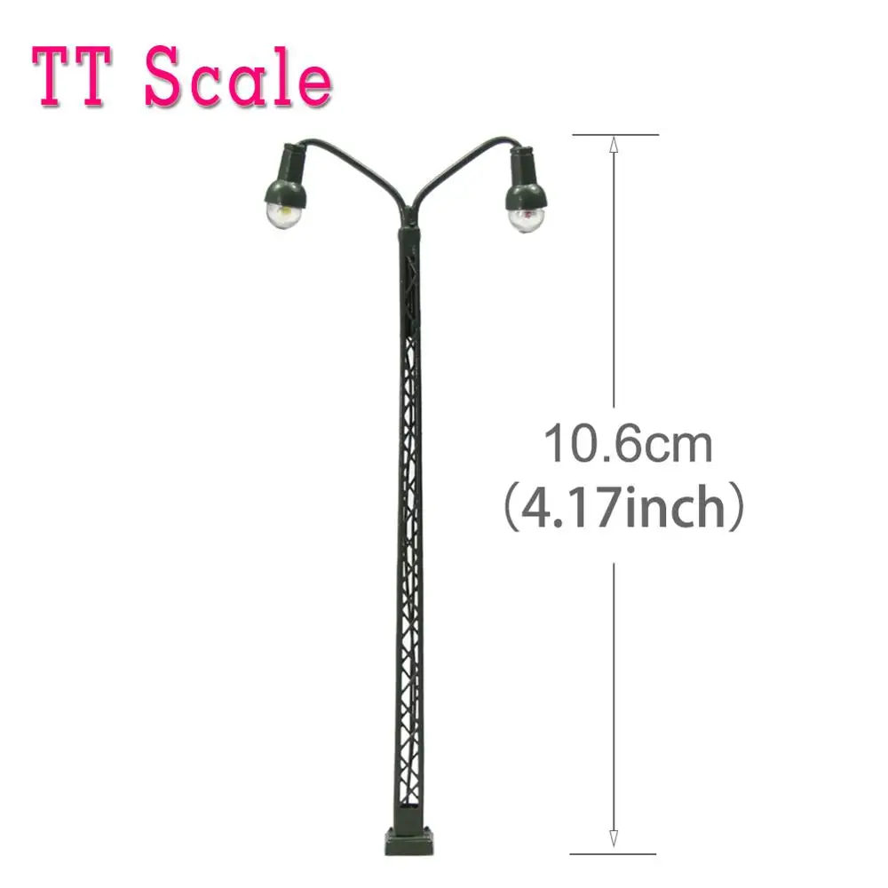 3 шт. модель железнодорожные операционные огни решетчатый столб лампа трек свет HO/TT/N весы LQS41-43 светодиодный свет Модель Строительный комплект - Цвет: TT Scale