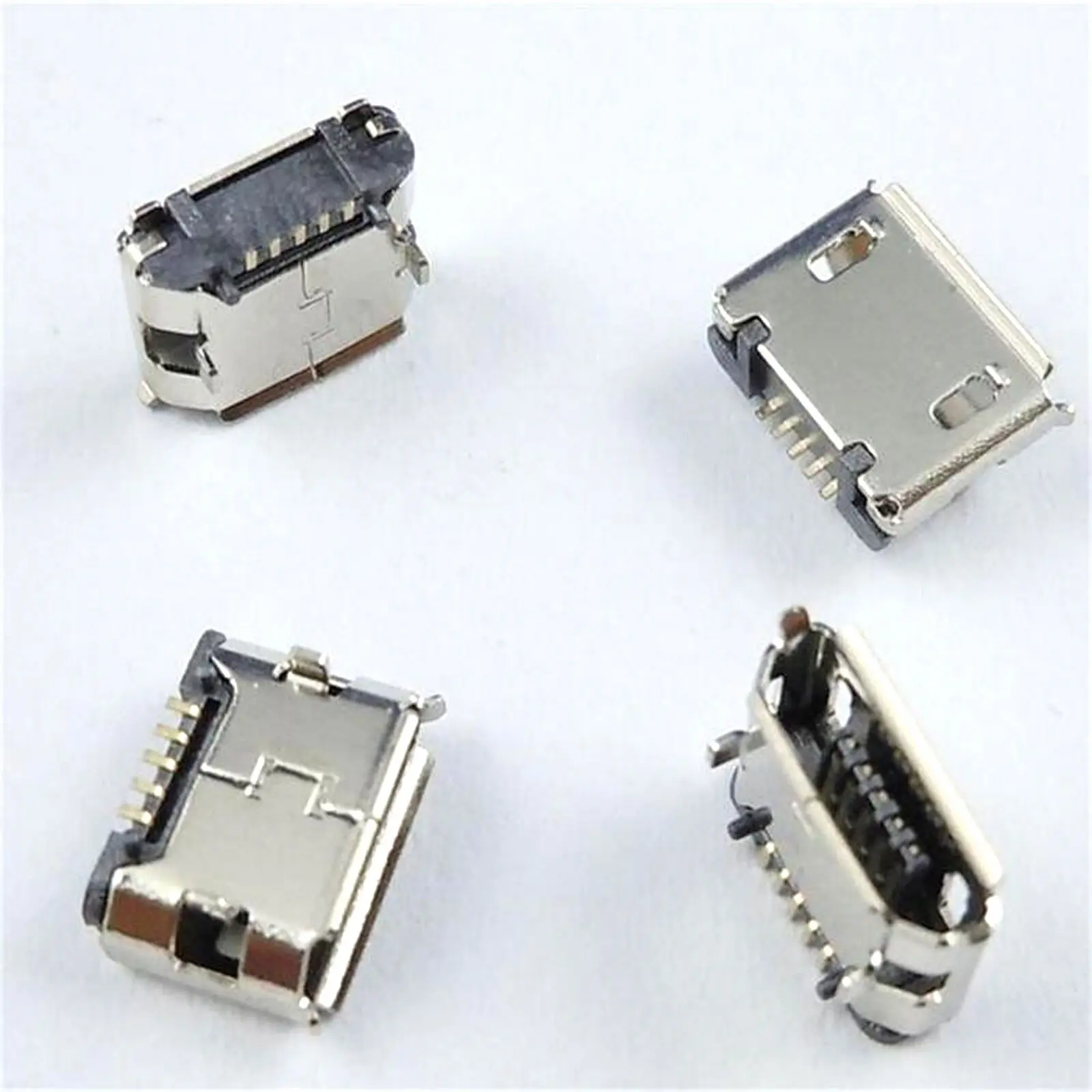 Новый надежный большой 100 шт потребительских упаковок для микро USB B 5 контактный
