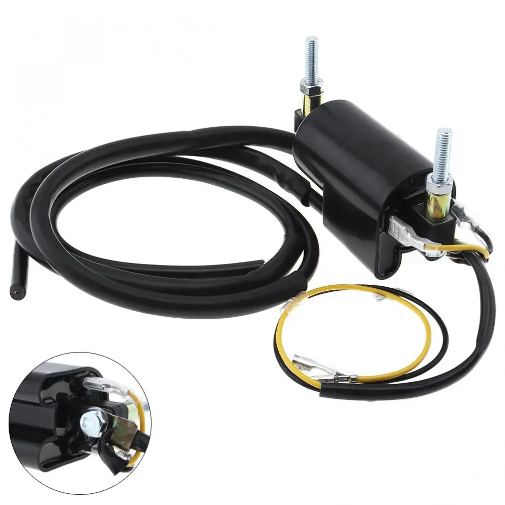 

Black Durable 12V Motorcycle Ignition Coil for Honda / CB350F / CB400 / CB450 / CB500 / CB750 / YFM350