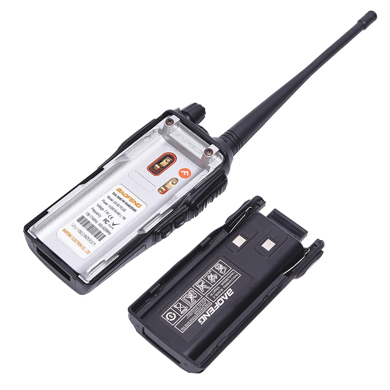 2 шт BAOFENG UV-82 плюс портативная рация VHF/UHF Dual Band Long Range 8 Вт любитель двухстороннее радио UV82 для Пеший Туризм + Air акустическая гарнитура