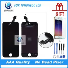 100% Guarantee High Screen AAA For iPhone 5C LCD Display Touch full Screen Digitizer Assembly Pantalla Replacement black white