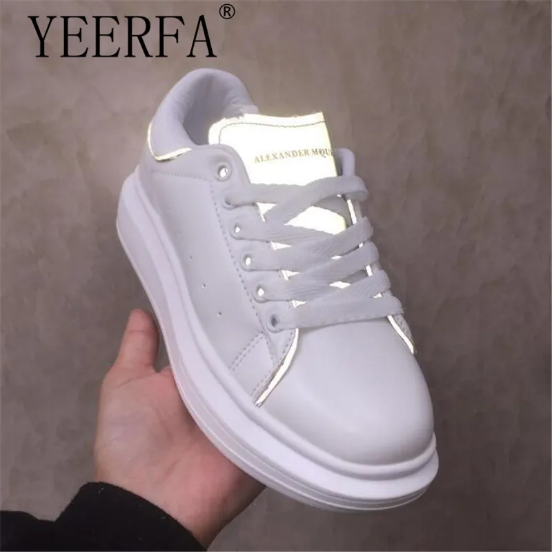 

Women Platform Sneakers White Shoes High Quality Woman Csusal Shoes Men Sneaker Shoes Chunky Trainers white shoes Walking
