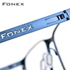 FONEX – lunettes optiques en alliage pour hommes, monture carrée ultralégère, pour myopie, Prescription, corée complète, sans vis, 983 ► Photo 3/6