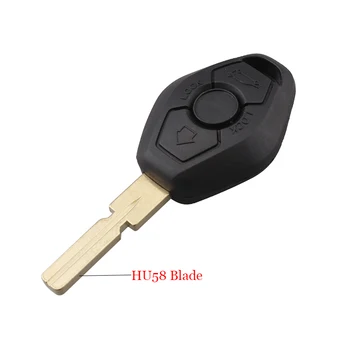 

Remote Key Fob Case Car Key Shell Fob Cover for BMW 3 5 7 SERIES Z3 Z4 X3 X5 M5 325i E38 E39 E46 with Uncut blade HU58 Blade