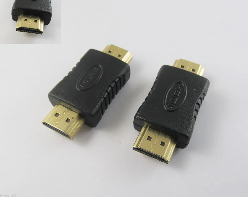 3 шт. Золото 1080P HDMI папа к мужчине M/M муфта пол HDTV удлинитель адаптер