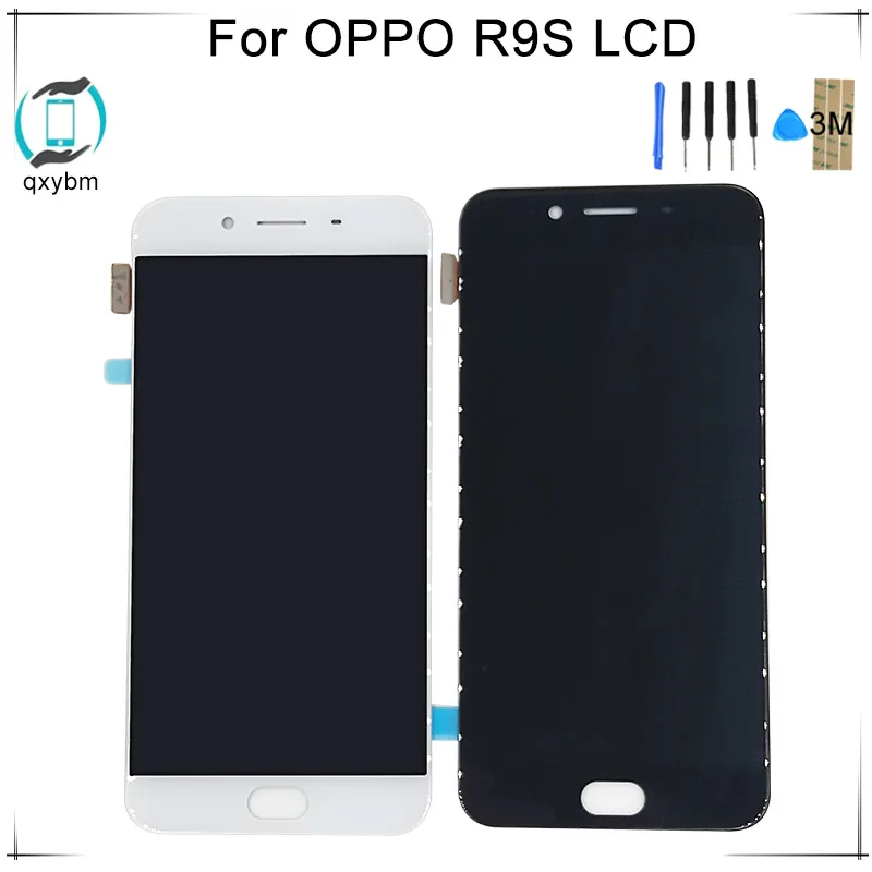 

NEW Black White 5.5 inch For OPPO R9s LCD Display Touch Screen Digitizer Assembly Replacement For OPPO R9s LCD + free 3M Sticker