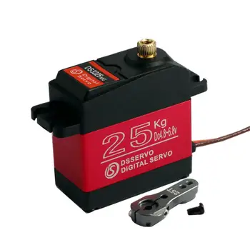 

1 X DS3225 Full Metal Gear Large Torque Digital Servo 25KG DC4.8V-6.8V Update Waterproof Servo for 1:8/1:10/1:12 RC Car