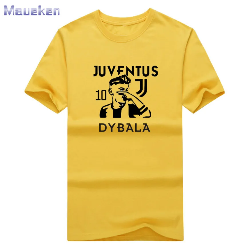 2018 Paulo Dybala забавная новая футболка 10 футболки Мужская 100% хлопок для фанатов