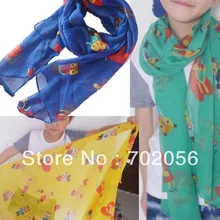 Детский Шарф саронг Бандана Хиджаб обернуть шаль-пончо 160*50 cm Смешанные цвета 18 шт./лот#3357