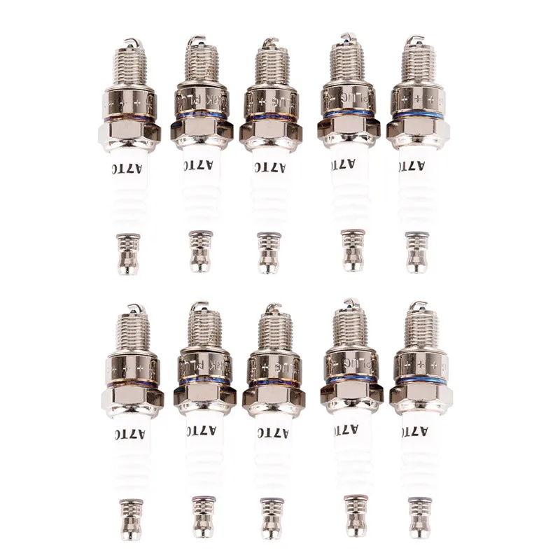 ATV Dirt Bike Go Kart Scooter 2 A7TC Spark Plug 50cc 70cc 90cc 110cc 125cc 150cc ATV Dirt Bike Go Kart Scooter 2 A7TC Spark Plug 50cc 70cc 90cc 110cc 125cc 150cc