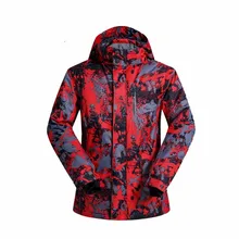 Зимний открытый водонепроницаемый красочные лыжи одежду лыжный костюм мужчины лыжные куртки тепловой сноуборд куртки на снег