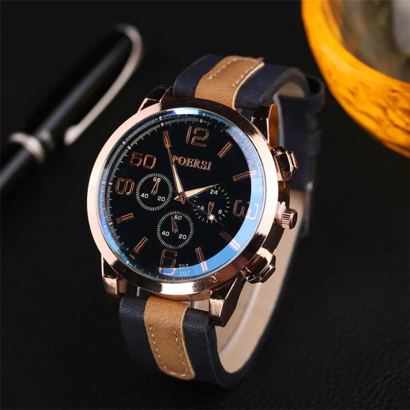 

Original Luxury Brand Army Military Quartz Watches Men Hour Clock Sports Leather Wristwatch relogio masculino 2018 Gift #C