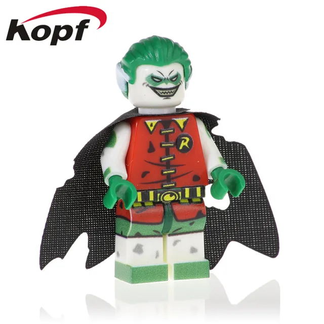 Best Offers 20PCS Legoly Zombie Robin Building Blocks Deathstroke Wonder Woman Harley Quinn Bricks  Model Gift Toys For Children PG1718