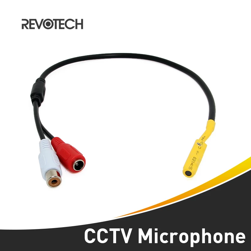 

High Quality Adjustable Mini Audio CCTV Microphone Surveillance Wide Range Sound Pickup Audio Monitor for Security Camera