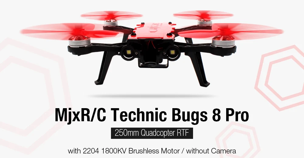 Mjx R/C Bugs 8 Pro бесщеточный двигатель Радиоуправляемый Дрон 250 мм Квадрокоптер RTF 2204 кв без камеры гоночный Квадрокоптер