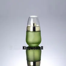 300 шт./партия, 30 мл зеленого стекла, бутылка для лосьона, пресс-насос, косметический контейнер EMG03