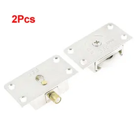uxcell 2pcs Set Silver Tone Metal Furniture Closet Sliding Door Roller Wheel Ring for your cabinet, wardrobe, closet Hot Sale
