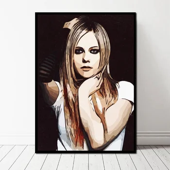 

Avril Lavigne Poster Canvas Print Home Decor Wall Art No Frame