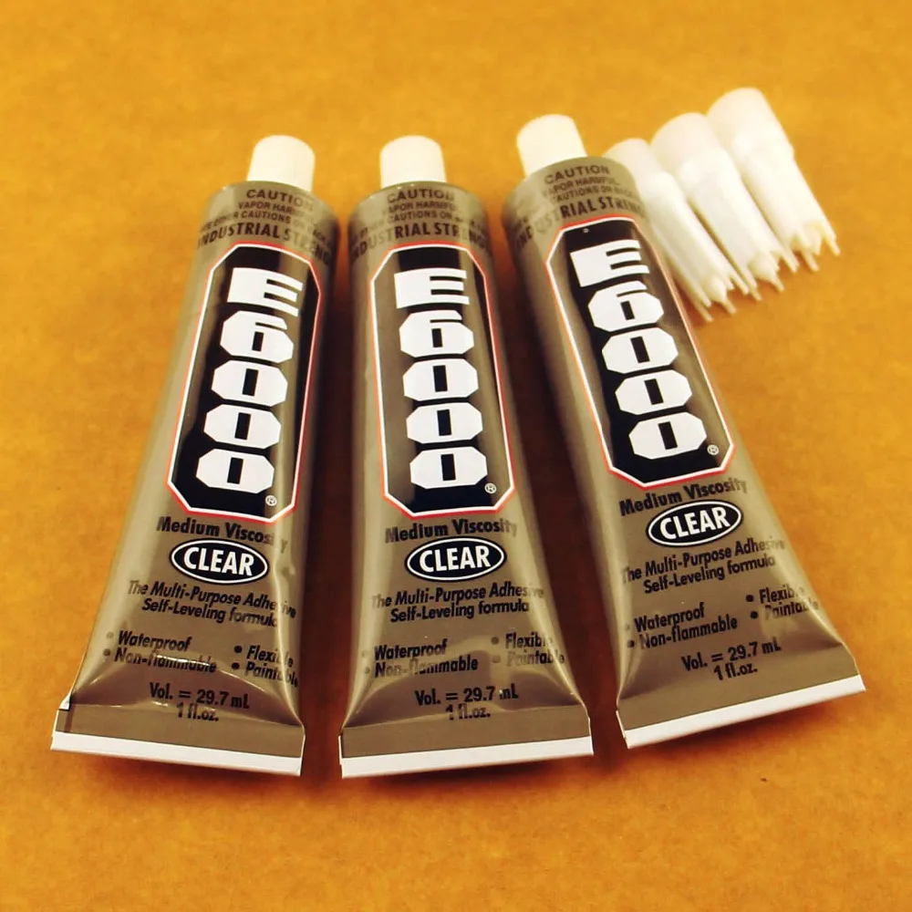 

Genuine 10 Pcs 29.7ml 42g E6000 Glue Multi Purpose Adhesives Crafts Jewelry Rhinestones Glass Pearl Resin Super glue E-6000