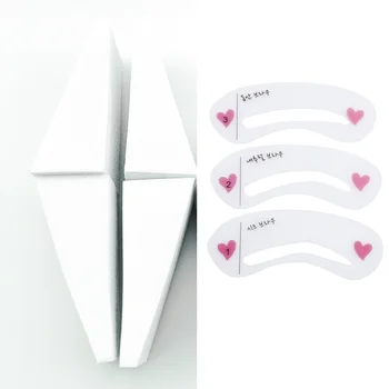 

3/7Pcs New Beauty Makeup Set Eyebrow Template Stencil Tool Eye Brow Template Shaper Sponge Make Up Tool Eye Brow Guide Template