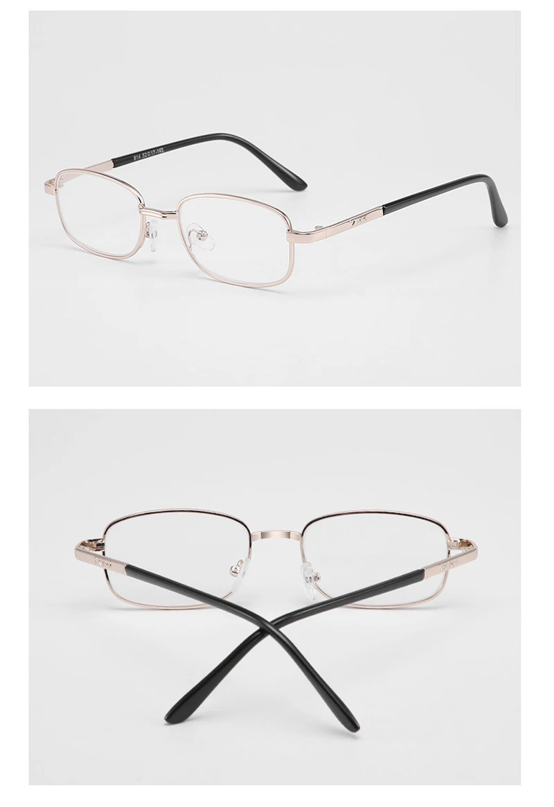 Zilead сверхлегкие металлические мужские классические очки для чтения мужские деловые пресбиопические очки при дальнозоркости с чехлом для