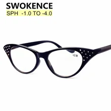 SWOKENCE модные очки для чтения с кошачьим глазом SPH-1,0 до-3,5 женские фирменные дизайнерские Элегантные Анти-усталость Пресбиопия очки R143