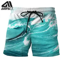 Быстросохнущие пляжные шорты для мужчин с принтом спрей летние пляжные плавки для серфинга Повседневная Домашняя одежда Hybird шорты AM2159