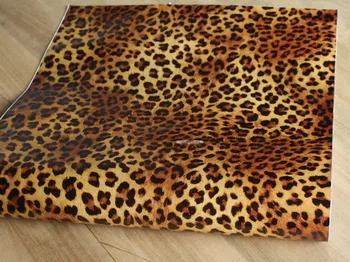 

Leopard texture self-adhesive wallpaper renovation of old furniture cabinets tables refurbished stickers width 45cm by length 5m