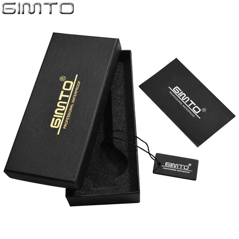 

GIMTO Black Original Watch Box, Present Gift Boxes, It will be Sale with GIMTO Watches Not be Sale Separately