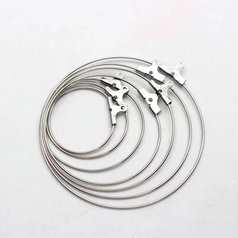 10pcs Stainless Steel Ear Wire Earring Hooks Hoop Connector Diy Earrings Accessories Dangle Charms Jewelry Making