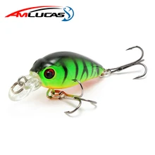 Amlucas Minnow Fishing Lure 45mm 4.4g Crankbait Arduous Bait Topwater Synthetic Wobbler Bass Japan Fly Fishing Equipment WE267