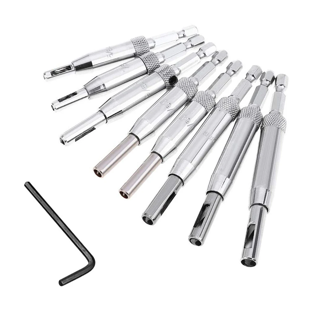 

8pcs Set Tools HSS Self Centering Hinge Twist Drill Bits Window Doors Screw Hole Saw Woodworking Reaming Cabinet Tool Set