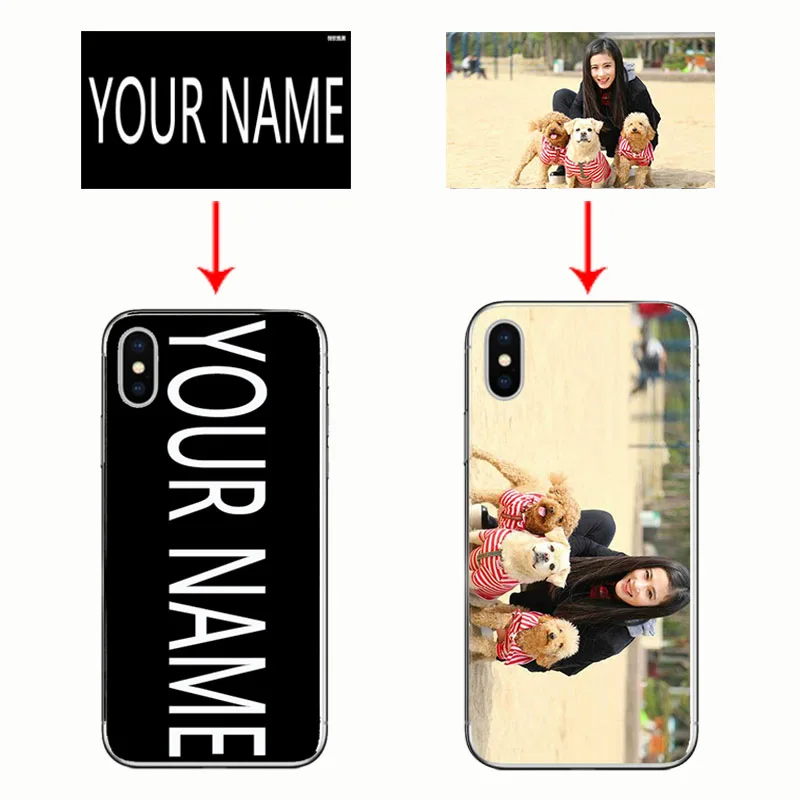 

Unique Personalized Customized DIY Printing soft transparent clear Cover Case for Apple iPhone SE 8Plus 7 6s Plus XS MAX XR