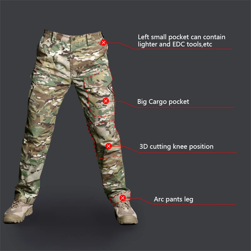 Тактические штаны IDOGEAR M2 для охоты Боевой страйкбол camoflage MultiCam 3202|multicam tactical|multicam