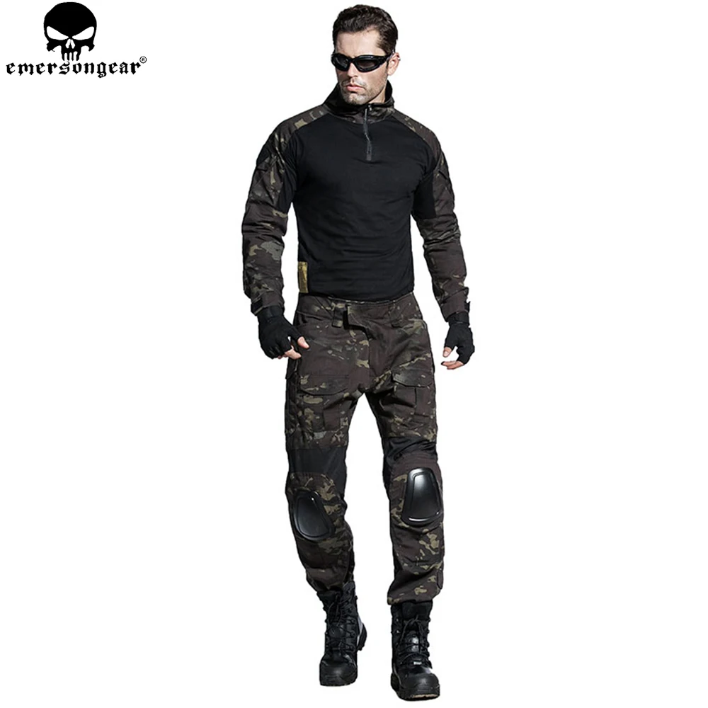 EMERSONGEAR страйкбольная тактическая БДУ форма армейская рубашка брюки с