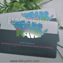 Матовая пластиковая карта с точечной офсетная УФ-печать круглый угол