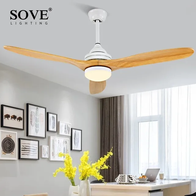 Sove White Modern Ceiling Fan Wood Without Light Wooden Fans Sove White Modern Ceiling Fan Wood Without Light Wooden Fans With Lights Loft Remote Control Dc 220v Ventilador De Techo