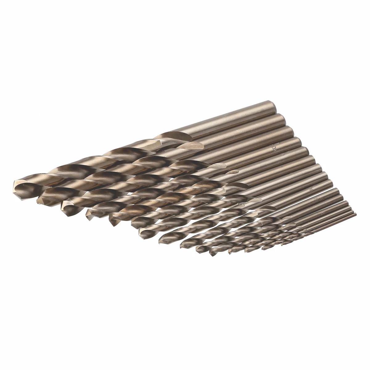 15pcs 1.5-10mm Cobalt Drill Bits Steel Straight Shank Twisted Drill For Metal Wood Working Tool