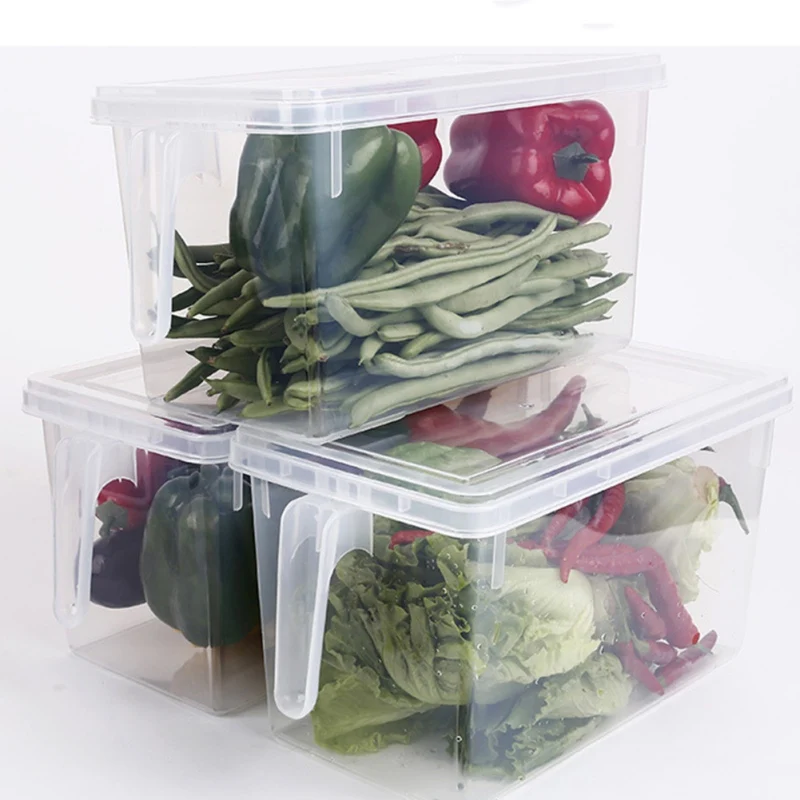 

Kitchen Transparent PP Storage Box Grains Beans Storage Contain Sealed Home Organizer Food Container Refrigerator Storage Boxes