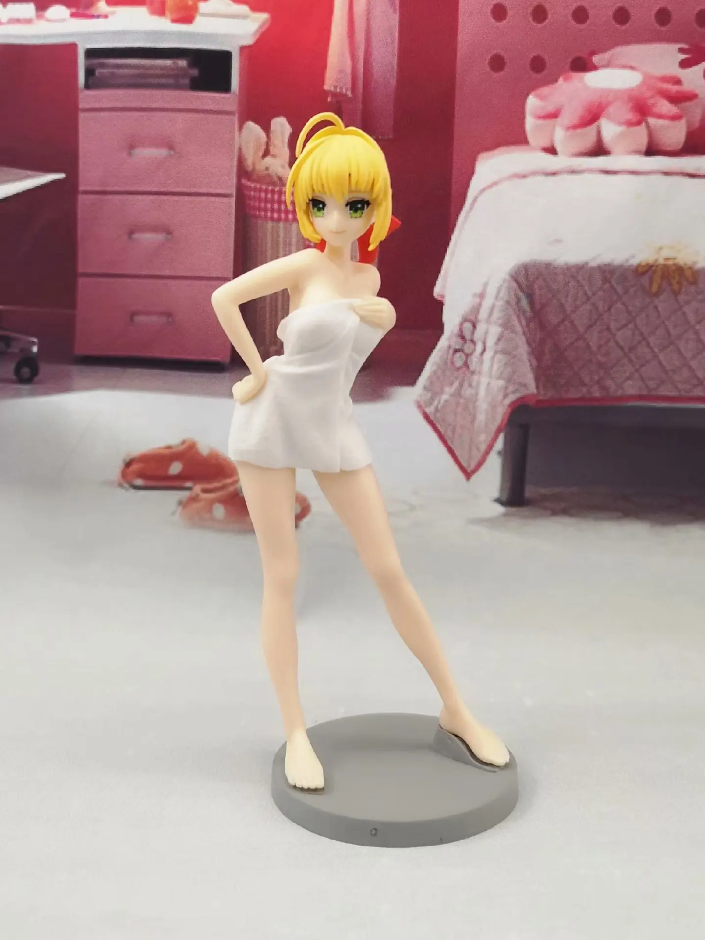 1 шт. японского нового аниме FGO Fate Stay Night Fate/дополнительный последний Encore Saber Nero Bathing Ver. 1/7 ПВХ фигурка модель игрушки кукла